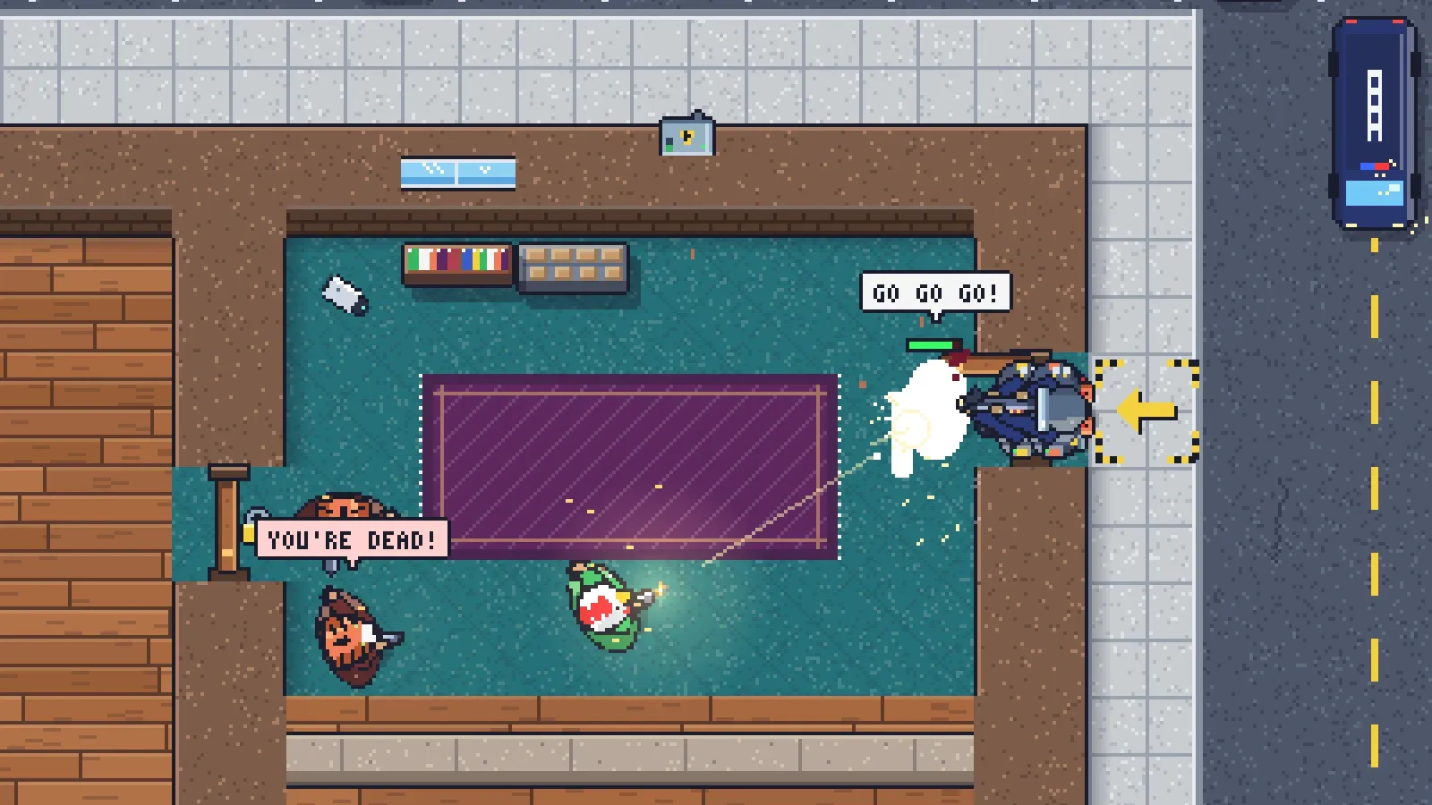 Ballistic shield: the sixth class takes the room's fire on the plate